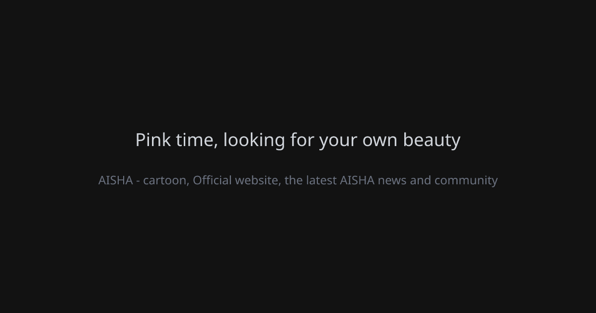 Pink time, looking for your own beauty | toontoonimanga.com